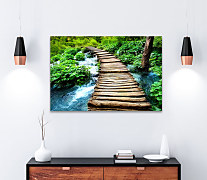 Obraz Drevený mostík 